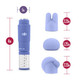 Revitalize Massage Kit with 3 Silicone Attachments Purple by Blush Novelties - view 2