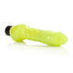 Cal Exotics Glow in the Dark Vibrating Jelly Dildo Green - Product SKU SE0641-10