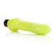 Glow in the Dark Vibrating Jelly Dildo Green by Cal Exotics - view 3