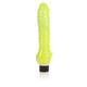 Glow in the Dark Vibrating Jelly Dildo Green by Cal Exotics - view 4