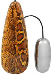 Primal Instincts Vibrating Egg - Snake Print Sex Toy