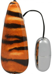 Primal Instincts Vibrating Egg - Tiger Print Sex Toys