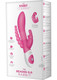 The Beaded DP Rabbit Vibrator Hot Pink by The Rabbit Company - Product SKU CNVEF -ETRC014 -HP