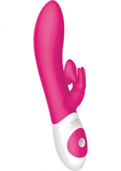The Kissing Rabbit Vibrator Hot Pink Sex Toys