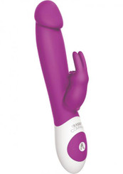 The Realistic Rabbit Vibrator Deep Rose Purple Adult Sex Toys
