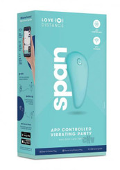 Love Distance Span App Vibe Panty Aqua Adult Toy