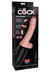 King Penis Plus 6.5 inches Triple Threat Dong by Pipedream Products