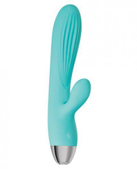 Eves Rechargeable Pulsating Dual Massager Teal Blue Best Adult Toys