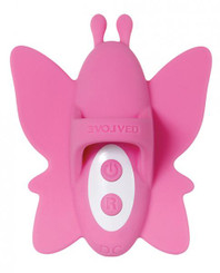 Double Date Couples Pink Set Butterfly Finger Ring & Plug by Evolved Novelties