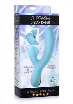 Inmi 5 Star 8x Suction Rabbit Teal Adult Toys