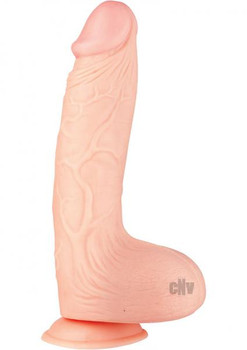 Maxx Men 10 Fuction Vibrating Waterproof Curved Dong - Beige by NassToys