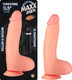 Maxx Men 10 Fuction Vibrating Waterproof Curved Dong - Beige by NassToys - view 2