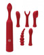 Ivibe Select Iquiver 7 Piece Set Red Velvet Sex Toys