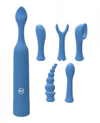 Ivibe Select Iquiver 7 Piece Set Periwinkle Blue by Doc Johnson