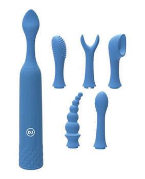 Ivibe Select Iquiver 7 Piece Set Periwinkle Blue by Doc Johnson