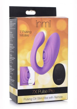 Inmi 7x Pulse Pro Vibe W/remote Purple Adult Toys