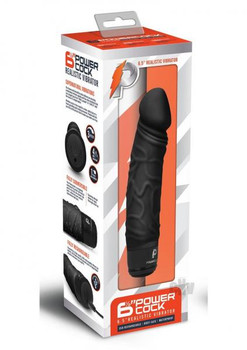 Pc Realistic Vibrator 6.5 Black Adult Toys
