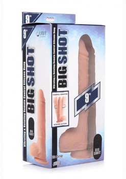 Big Shot Twirl/vibe Dildo W/balls 9 Van by Xr Curve