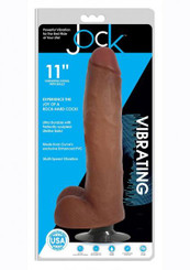 Jock Vibrating Dong W/balls 11 Caramel Adult Toys