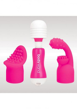 Bodywand Rechargeable Mini Pink with Attachments Best Sex Toys