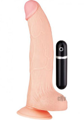 Maxx Men Vibe Curved Dong 9 inches Flesh Sex Toy