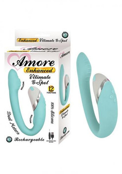 Amore Enhanced Ultimate G-Spot Aqua Blue Vibrator Adult Sex Toy