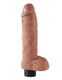 King Cock 10 inches Vibrating Tan Dildo with Balls by Pipedream - Product SKU CNVEF -EPD5410 -22