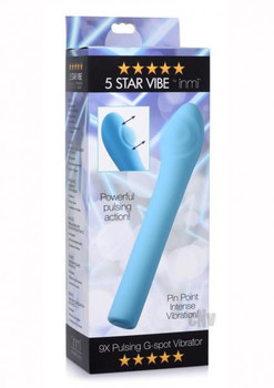 Inmi 5 Star 9x Pulsing Gspot Vibe Teal Adult Sex Toy