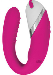 Ultimate Silicone Rechargeable 12 Function Waterproof G Spot Vibe Pink by NassToys