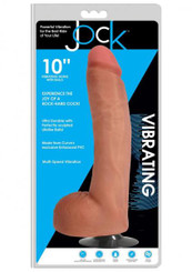 Jock Vibrating Dong W/balls 10 Vanilla Adult Sex Toys