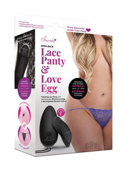 Secret Openback Lace Panty Egg Ps Purple Best Sex Toys