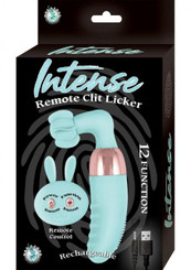 Intense Remote Clit Licker Aqua Adult Toy