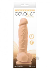 Colours Pleasures Dildo Vibe 5 White Adult Toys
