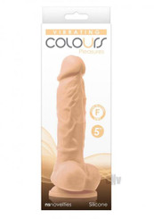 Colours Pleasures Dildo Vibe 5 White by New Sensations