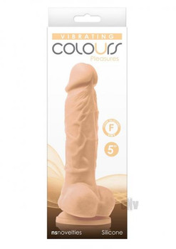 Colours Pleasures Dildo Vibe 5 White by New Sensations