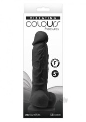 Colours Pleasures Dildo Vibe 5 Black Best Sex Toy