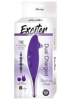 Exciter Suction Vibe Purple Adult Toys