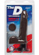 The D Perfect D Vibrating Dildo 8 inch Chocolate Brown by Doc Johnson - Product SKU CNVEF -EDJ -1701 -06 -2
