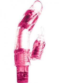 Orgasmalicious Luv Bunny Vibrator Waterproof Cotton Candy Pink Sex Toys