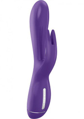 Ovo K3 Silicone Rabbit Waterproof Lilac And Chrome Adult Toys