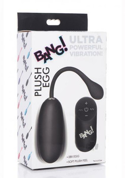 Bang 28x Plush Egg And Remote Black by XR LLC
