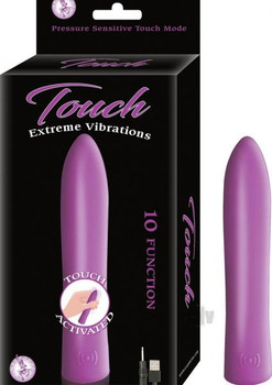 Touch Activated Purple Vibrator Sex Toys