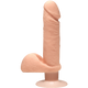 The D Perfect D Vibrating Dildo 7 inch Vanilla Beige Best Adult Toys