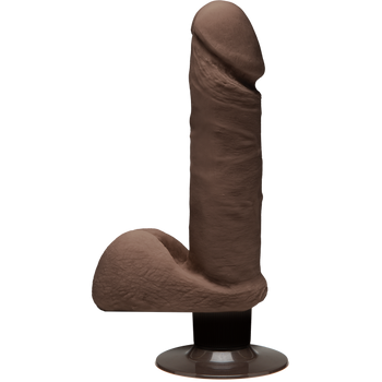 The D Perfect D Vibrating Dildo 7 inch Chocolate Brown Adult Sex Toys