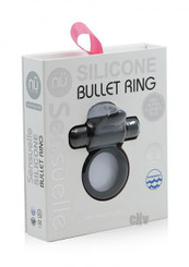 Sensuelle Silicone Bullet Ring 7x Blk Adult Toy