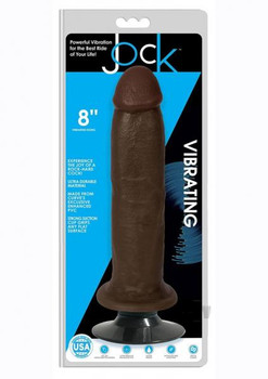 Jock Vibrating Dong No Balls 8 Chocolat Adult Toys