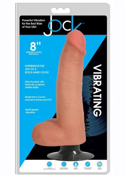 Jock Vibrating Dong W/balls 8 Vanilla Adult Sex Toys