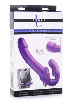Strap U 7x Revolver Thick Strapless Purp Adult Sex Toys