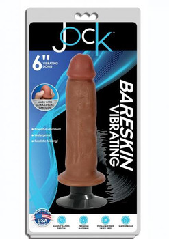 Jock Bareskin Vibe Dong 6 Caramel Adult Sex Toy