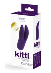 Kitti Rechargeable Dual Vibe Purple by Savvy Co Llc